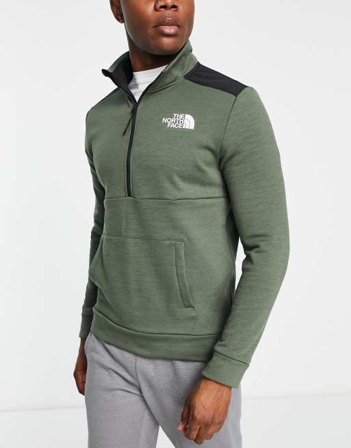 The North Face - Athletics - de sport à col zippé - Kaki | ASOS