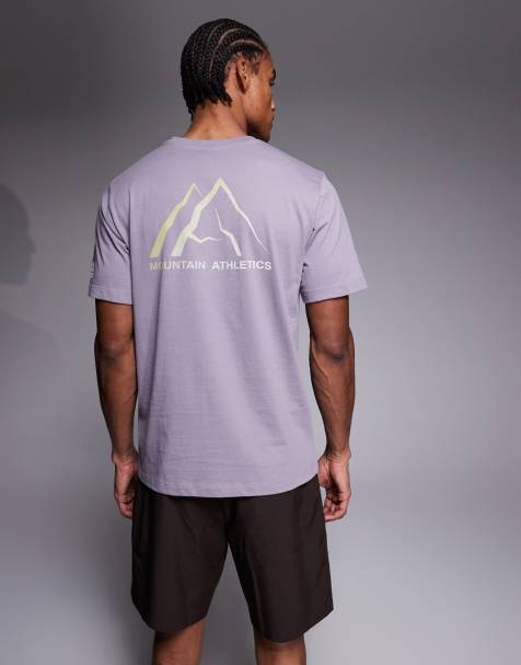 The North Face – Mountain Athletics – T-Shirt in Grau mit Rückenprint - view 1