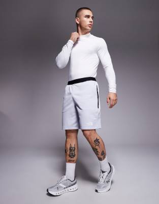 The North Face The North Face Mountain Athletics tech fleece shorts in grey