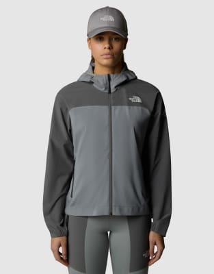 The North Face - Mountain Athletics Trajectory - Jacke in Monument-Grau/Rauchperle mit durchgehendem Reißverschluss