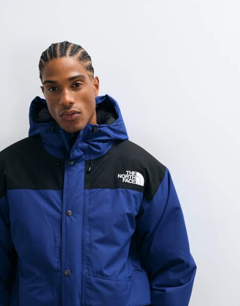 The North Face Mountain Down jacket in blue and black - view 1