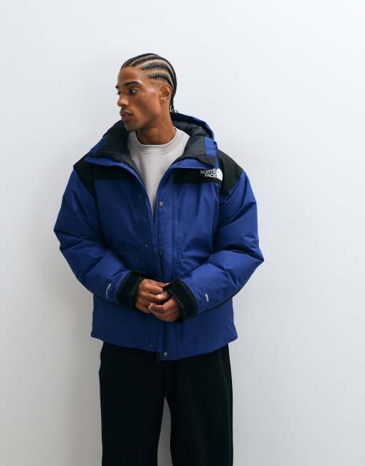 The North Face Mountain Down jacket in blue and black, 5 of 5