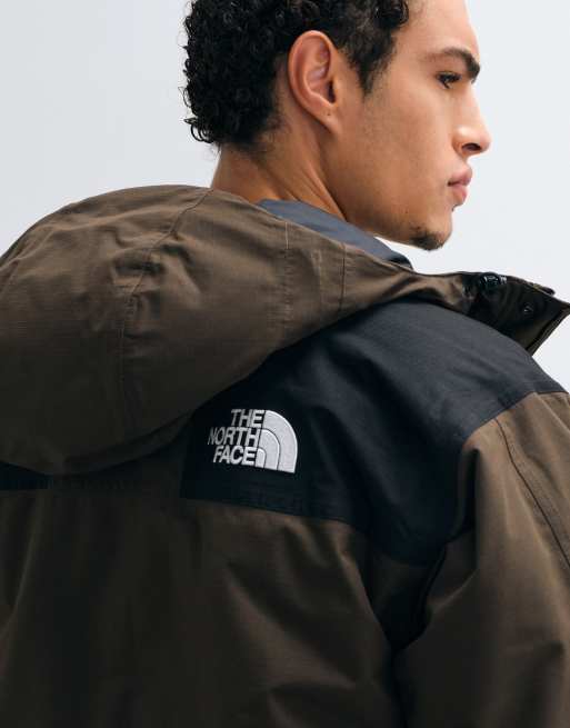 The North Face Mountain Down jacket in brown and black, 2 of 5