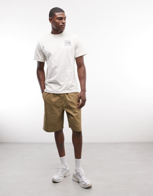 The North Face Mountain Escape backprint relaxed t-shirt in off white, 2 of 5