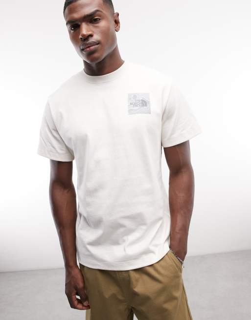 The North Face Mountain Escape backprint relaxed t-shirt in off white, 3 of 5