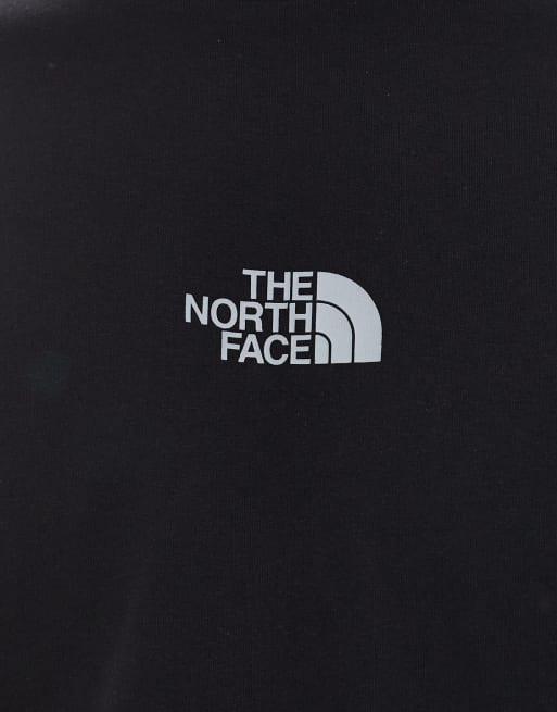 The North Face - Mountain Fun - T-shirt unisex oversize nera con stampa sulla schiena, 3 di 4