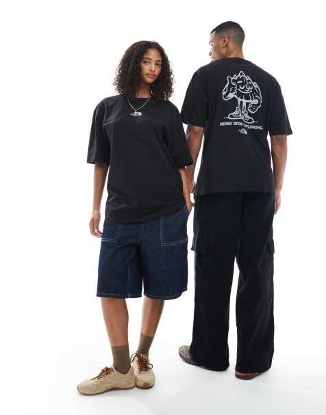 The North Face Mountain Fun unisex oversized back print t-shirt in black - view 1