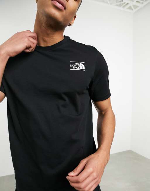 The North Face Mountain Graphic t shirt in black Exclusive at ASOS