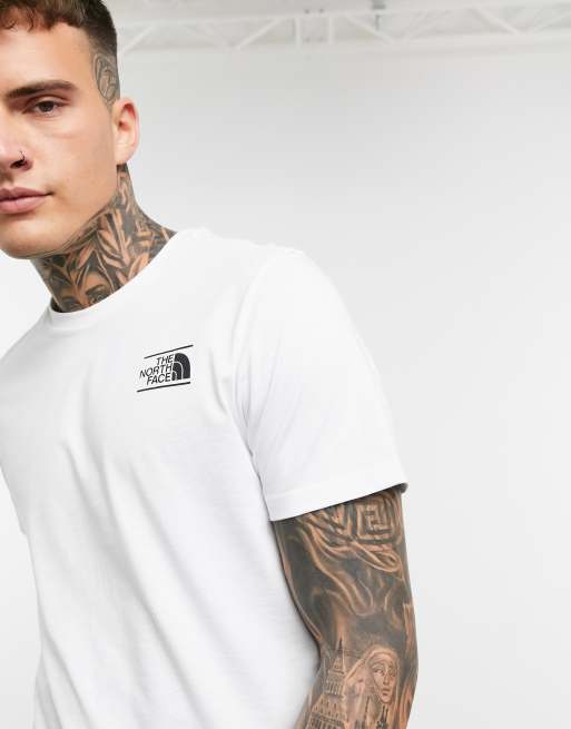 The North Face Mountain Graphic t-shirt in white Exclusive at ASOS