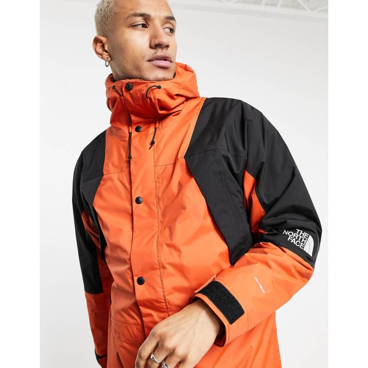 North face mountain on sale jacket orange