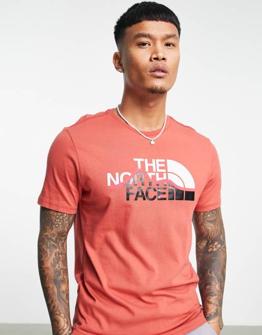 The North Face – Mountain Line – Röd t-shirt