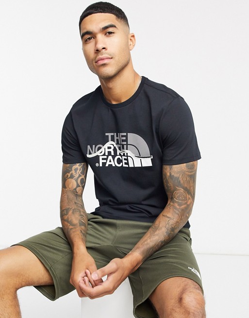 The North Face Mountain Line t-shirt in black