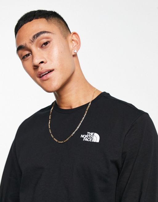 The North Face Mountain Outline back print long sleeve t-shirt in