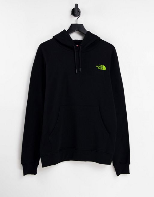 The North Face Mountain Outline hoodie in black Exclusive at ASOS