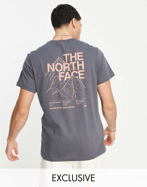 The North Face – Mountain Outline – Szary T-shirt – tylko w ASOS