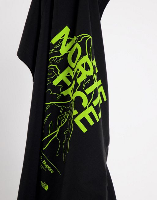 The North Face Mountain Outline t-shirt in black
