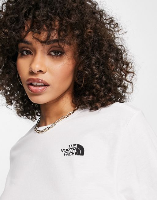 The North Face Mountain Outline back print long sleeve t-shirt in white  Exclusive at ASOS