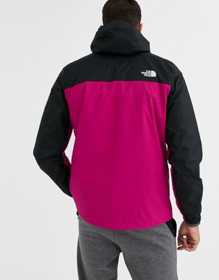 pink and black north face