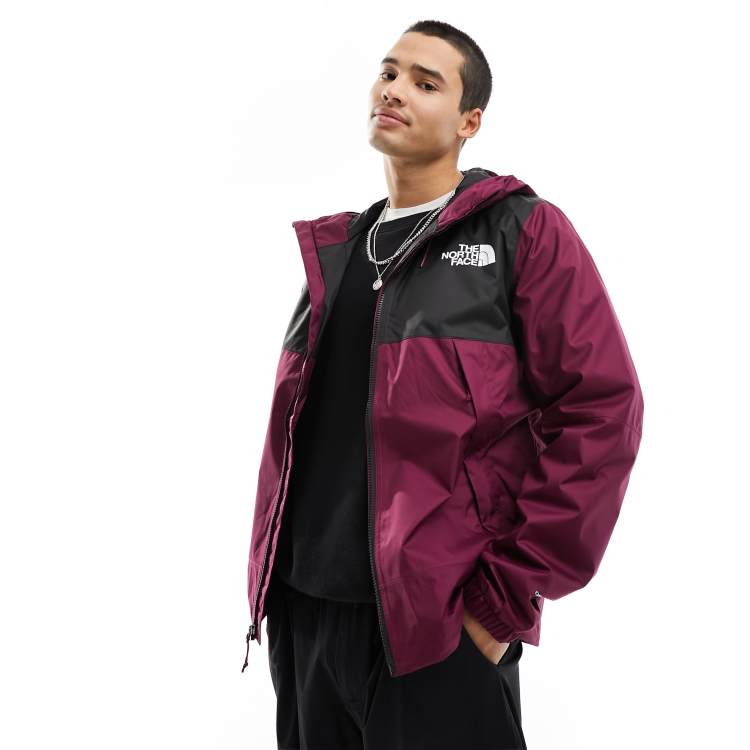 The North Face Mountain Quest waterproof hooded jacket in black