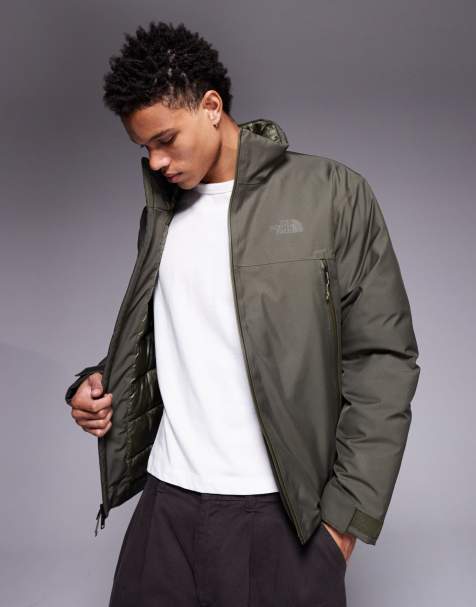 The North Face Mountain range down jacket in new taupe green - view 1