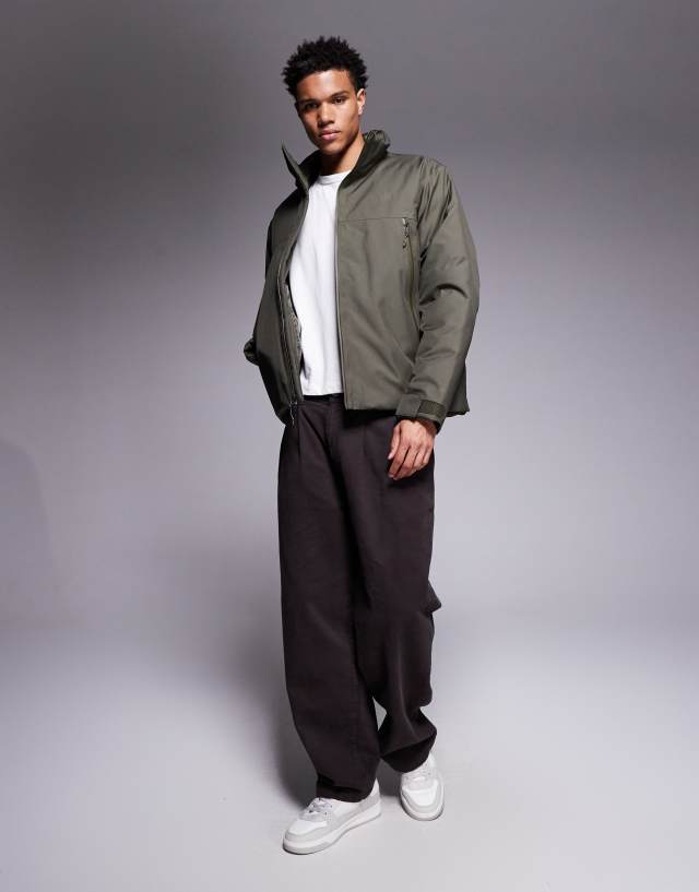 The North Face Mountain range down jacket in new taupe green | ASOS