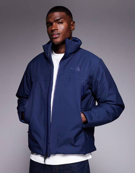 The North Face - Mountain Range - Piumino impermeabile blu navy vetta - view 1