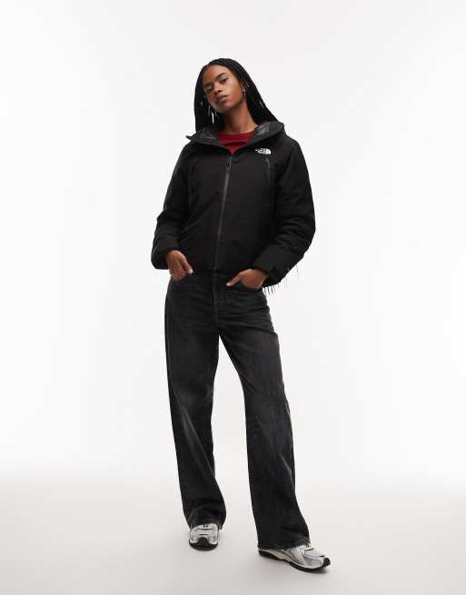 The North Face – Mountain Range – Svart parkas med huva med dun-look, 2 av 4