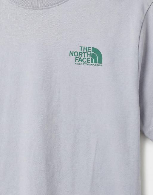 The North Face - Mountain Scribble - T-shirt grigia con stampa sul retro, 9 di 9