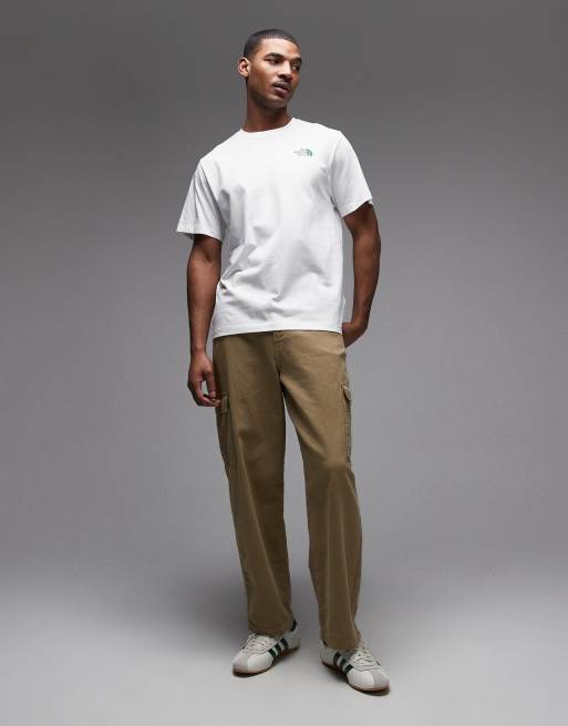 The North Face - Mountain Scribble - T-shirt met print op de achterkant in wit, 2 van 5
