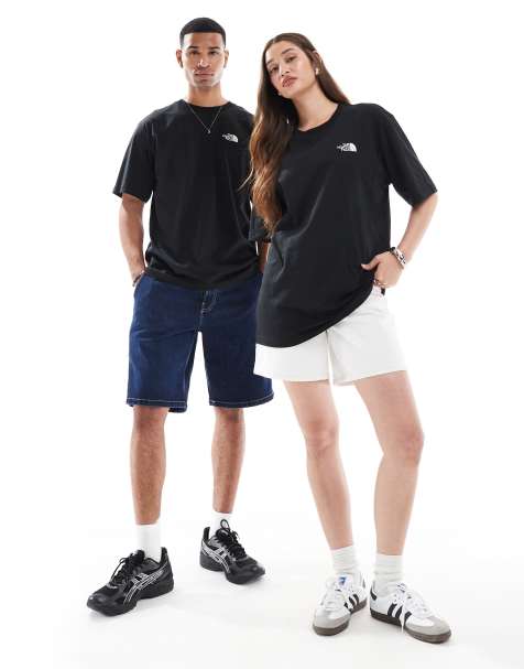 The North Face Mountain Sketch backprint oversized t-shirt in black - view 1