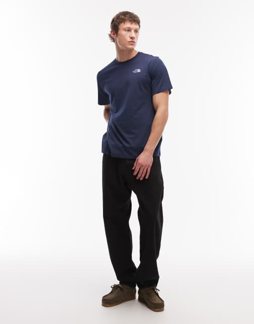 The North Face – Mountain Sketch – Marinblå t-shirt med tryck baktill, 2 av 5