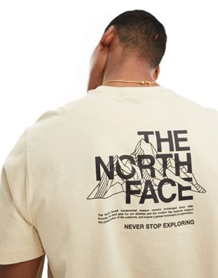 The North Face - Mountain Sketch - T-shirt avec imprimé au dos - Noir - Exclusivité ASOS | ASOS
