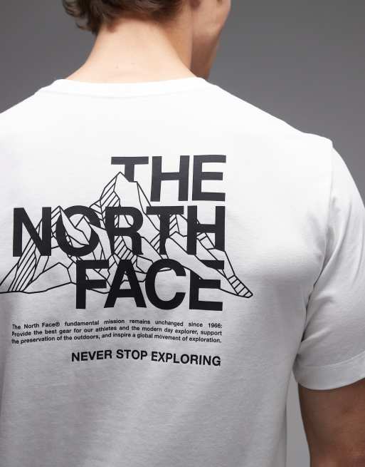 The North Face - Mountain Sketch - T-shirt imprimé au dos - Blanc, 5 de 5