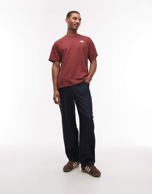 The North Face - Mountain Sketch - T-shirt imprimé au dos - Bordeaux, 2 de 5