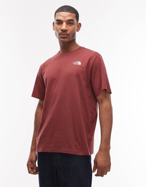 The North Face - Mountain Sketch - T-shirt imprimé au dos - Bordeaux, 3 de 5