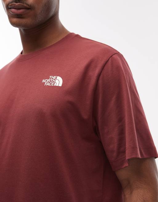 The North Face - Mountain Sketch - T-shirt imprimé au dos - Bordeaux, 5 de 5