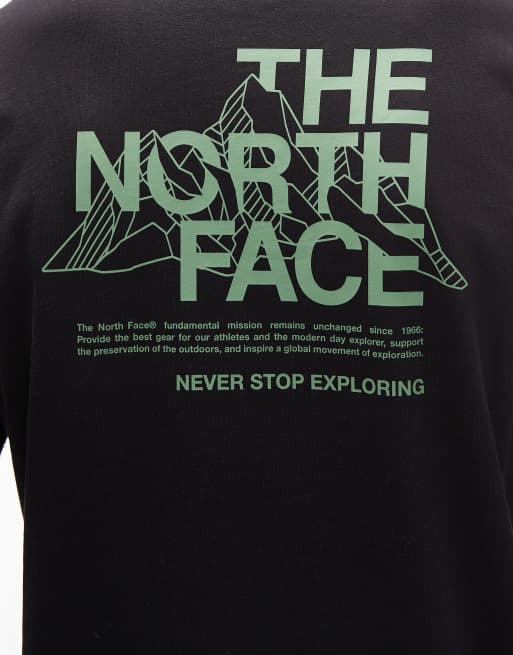 The North Face - Mountain Sketch - T-shirt imprimé au dos - Noir, 5 de 5