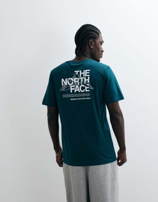 The North Face - Mountain Sketch - T-shirt imprimé - Vert foncé, 4 de 5