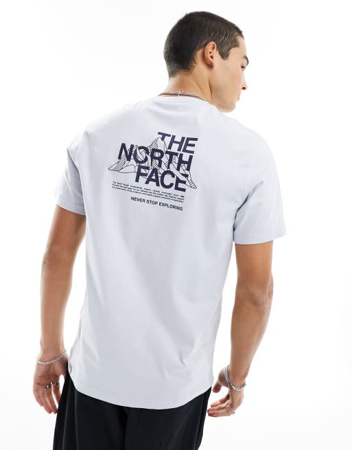 Light blue north hot sale face t shirt