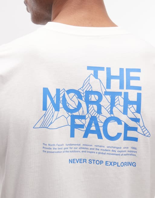 The North Face – Mountain Sketch – T-Shirt in Weiß mit Rückenprint, 5 von 5