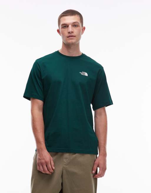 The North Face - Mountain Sketch - T-shirt oversize avec imprimé au dos - Vert foncé, 3 de 5