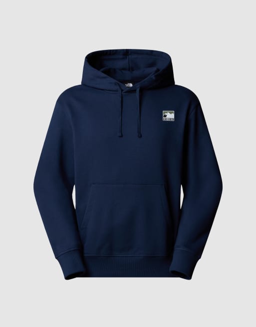 The North Face - Mountain - Sweat à capuche décontracté avec logo - Bleu marine, 3 de 4