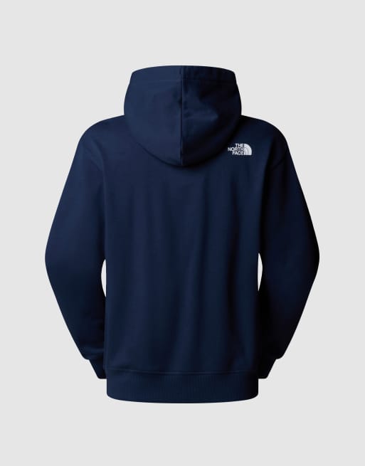 The North Face - Mountain - Sweat à capuche décontracté avec logo - Bleu marine, 4 de 4