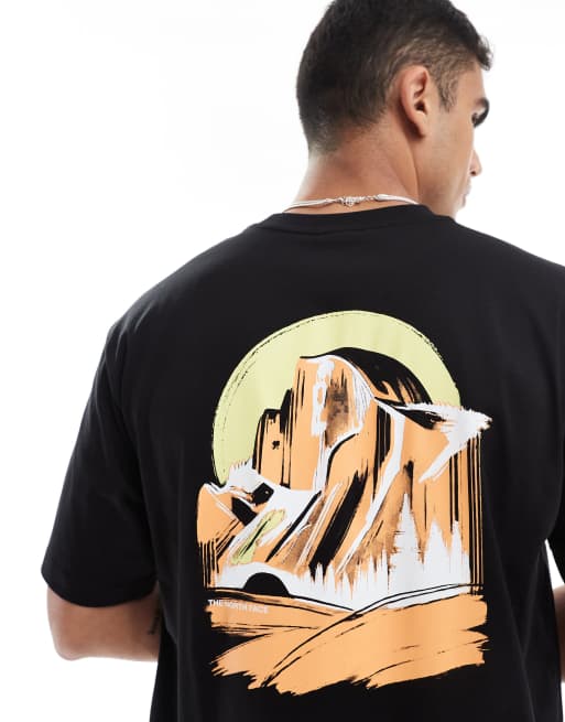 The North Face Mountain View backprint oversized t-shirt in