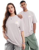 【THE NORTH FACE】 Stone Block logo backprint t-shirt THE NORTH FACE Stone Block Logo Backprint Oversized T-Shirt