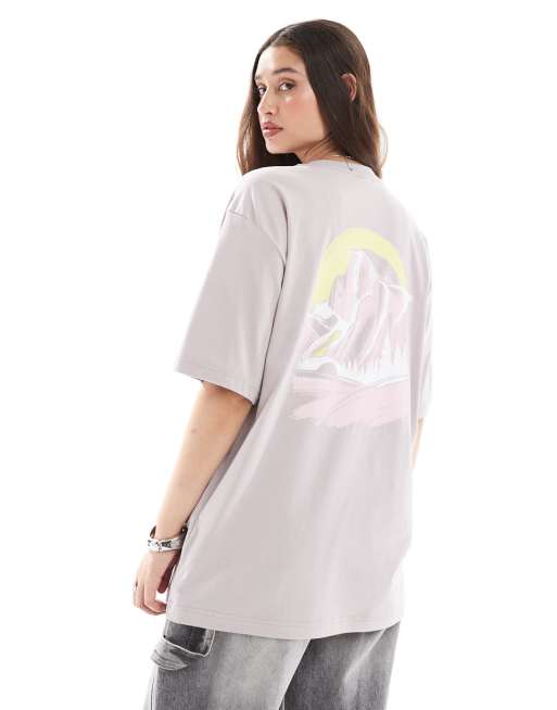 【おすすめTシャツ】The North Face Backprint Oversize T-Shirt The North Face Mountain Sketch backprint oversized t-shirt