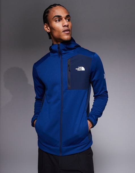 The North Face – Mountains Athletics – Fleece-Jacke in Marineblau mit durchgehendem Reißverschluss  - view 1