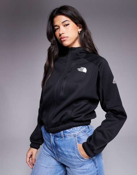 The North Face – Mountains Athletics – Fleece-Jacke in Schwarz mit durchgehendem Reißverschluss - view 1