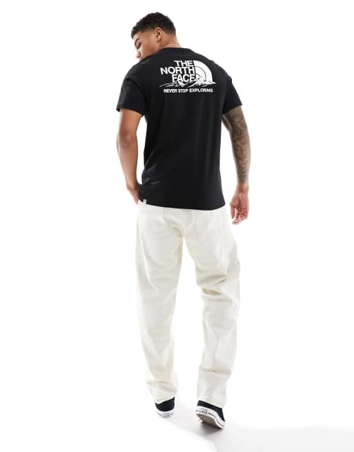 The North Face - Mountainscape - Sort T-shirt med print