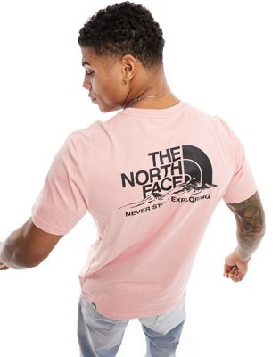 The North Face Mountainscape t-shirt in pink - ASOS Price Checker